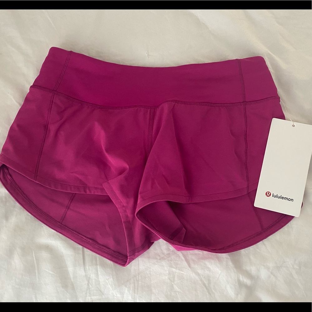 LuLuLemon “Speed Up” Shorts hot pink